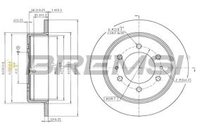 Bremsi CD6130S - DISCO DE FRENO | BRAKE DISCS