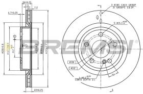 Bremsi CD6144V - DISCHI FRENO | BRAKE DISCS