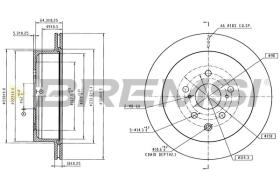 Bremsi CD6167V - DISCO DE FRENO | BRAKE DISCS