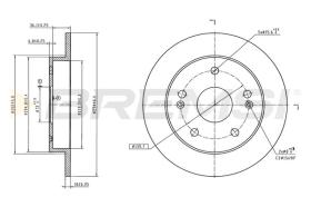 Bremsi CD6169S - DISCHI FRENO | BRAKE DISCS