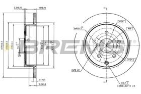 Bremsi CD6198S - DISCHI FRENO | BRAKE DISCS