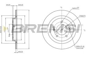 Bremsi CD6243S - DISCO DE FRENO | BRAKE DISCS