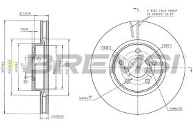 Bremsi CD6251V - DISCHI FRENO | BRAKE DISCS