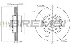 Bremsi CD6273V - DISCHI FRENO | BRAKE DISCS