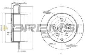Bremsi CD6296S - DISCHI FRENO | BRAKE DISCS