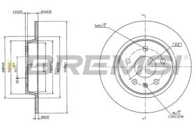 Bremsi CD6300S - DISCHI FRENO | BRAKE DISCS