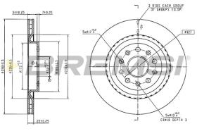 Bremsi CD6304S - DISCO DE FRENO | BRAKE DISCS