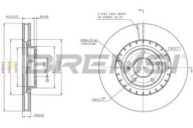 Bremsi CD6315V - HYUNDAI I30 (PDE, PD, PDEN)