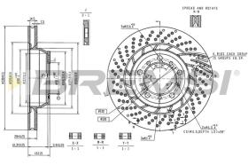 Bremsi CD6320VRD - DISCO DE FRENO | BRAKE DISCS