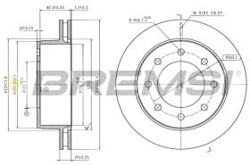 Bremsi CD6348V - DISCHI FRENO | BRAKE DISCS