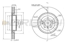 Bremsi CD8120V - DISCHI FRENO | BRAKE DISCS