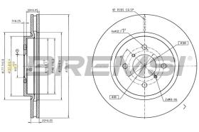 Bremsi CD8379V - DISCHI FRENO | BRAKE DISCS
