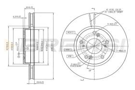 Bremsi CD8574V - DISCHI FRENO | BRAKE DISCS