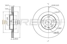 Bremsi CD8732V - DISCHI FRENO | BRAKE DISCS