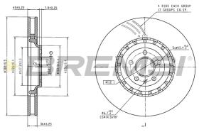 Bremsi CD8765V - DISCHI FRENO | BRAKE DISCS