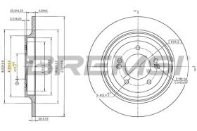 Bremsi CD8787S - DISCO DE FRENO | BRAKE DISCS