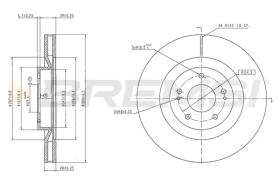 Bremsi CD8805V - DISCHI FRENO | BRAKE DISCS