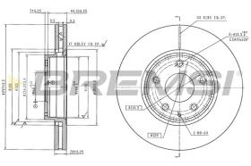 Bremsi CD8849V - DISCO DE FRENO | BRAKE DISCS