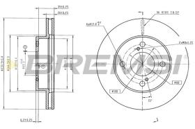 Bremsi CD8968V - DISCHI FRENO | BRAKE DISCS