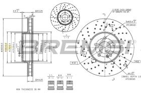 Bremsi CD9060V - DISCO DE FRENO | BRAKE DISCS