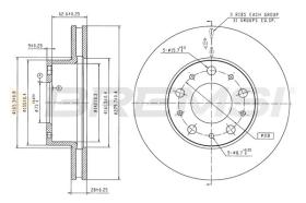 Bremsi CD9072V - DISCO DE FRENO | BRAKE DISCS