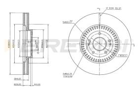 Bremsi CD9074V - DISCHI FRENO | BRAKE DISCS