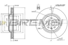 Bremsi CD9078V - DISCO DE FRENO | BRAKE DISCS
