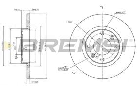 Bremsi CD9167S - DISCO DE FRENO | BRAKE DISCS