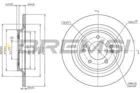 Bremsi CD9168S - DISCO DE FRENO | BRAKE DISCS