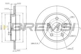 Bremsi CD9174S - DISCO DE FRENO | BRAKE DISCS