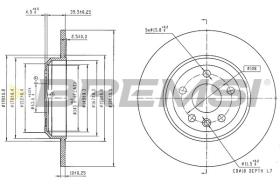 Bremsi CD9175S - DISCHI FRENO | BRAKE DISCS