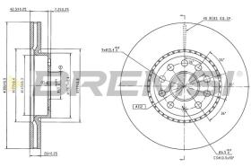 Bremsi CD9182V - DISCHI FRENO | BRAKE DISCS