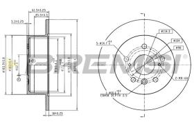 Bremsi CD9191S - DISCHI FRENO | BRAKE DISCS