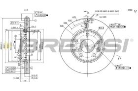 Bremsi CD9198V - DISCO DE FRENO | BRAKE DISCS
