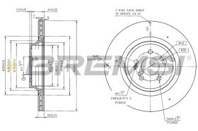 Bremsi CD9204V - DISCO DE FRENO | BRAKE DISCS