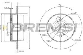 Bremsi CD9205S - DISCHI FRENO | BRAKE DISCS