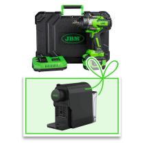 JBM 60048C-E - PISTOLA DE IMPACTO BRUSHLESS A BATERÍA 3/4"" 1300NM CON MALE