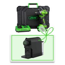 JBM 60051C-E - PISTOLA DE IMPACTO BRUSHLESS A BATERÍA 1/2"" 1000NM CON MALE
