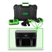 JBM 60009C-F - PULIDORA A BATERÍA CON MALETÍN + FREIDORA