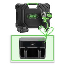 JBM 60059C-F - PISTOLA DE IMPACTO BRUSHLESS A BATERÍA 3/8"" 250NM CON MALET