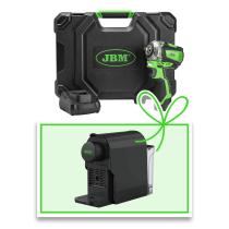 JBM 60059C-E - PISTOLA DE IMPACTO BRUSHLESS A BATERÍA 3/8"" 250NM CON MALET