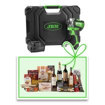 JBM 60058C-C - TALADRO PERCUTOR A BATERÍA DE 12V CON MALETÍN + CESTA