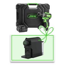JBM 60058C-E - TALADRO PERCUTOR A BATERÍA DE 12V CON MALETÍN + CAFETERA