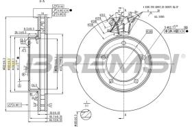 Bremsi CD6432V - DISCO DE FRENO | BRAKE DISCS