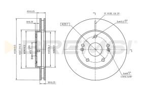 Bremsi CD6480V - DISCO DE FRENO | BRAKE DISCS