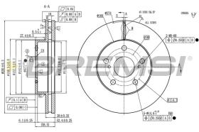 Bremsi CD6483V - DISCO DE FRENO | BRAKE DISCS