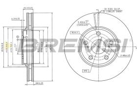 Bremsi CD6484V - DISCO DE FRENO | BRAKE DISCS
