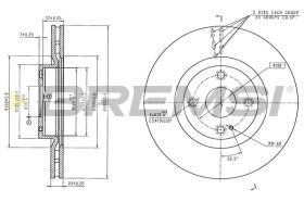 Bremsi CD6493V - DISCO DE FRENO | BRAKE DISCS