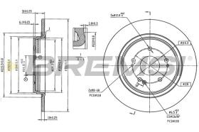 Bremsi CD6498S - DISCO DE FRENO | BRAKE DISCS
