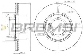 Bremsi CD6514V - DISCO DE FRENO | BRAKE DISCS